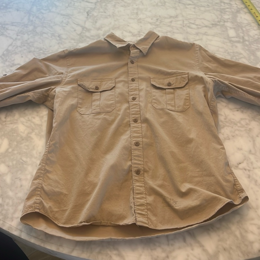 Long sleeve Safari brown J.Crew Chino size large